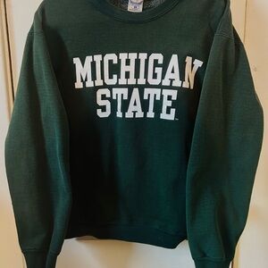 VTG 90s Michigan State Spartans Sweatshirt Adult Medium Heavyweight Crewneck